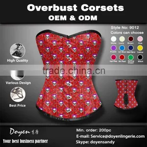 2016 Newest Fashion Cheap Waist Shaping Corsets Printed Waist Training Corset thumbnail-6