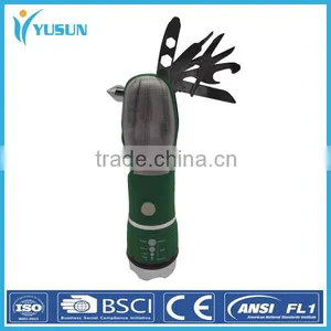 Multifunctional Tool Flashlight With Safety Hammer thumbnail-2