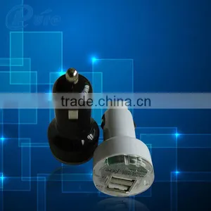 Mini Pacifier ABS Car Charger for Smartphone , Portable Car Charger With Dual Usb Powerbank for Tablet PC thumbnail-4
