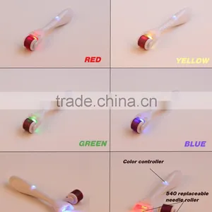 5 in 1 Derma Roller Titanium With Massage+ PDT+ 540 Needles Derma Vib Mirco Needle Derma Roller Salon Home Use Skin Care thumbnail-1