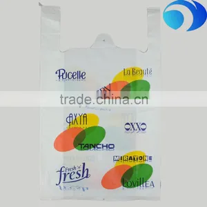 2017 HDPE Printed T-shirt Bags Shopping Bags Plastic Bag thumbnail-4