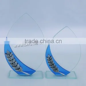 Blank Crystal Glass Star Block Trophy for Company Desktop Souvenirs on Promotion in 2015 Sale Glass Award Trophy thumbnail-1