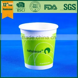 300ml Clear Biodegradable Cup Eco-friendly Take Away Coffee Paper Cups thumbnail-6