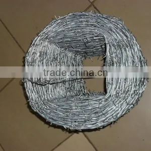 Top Quality Hot Galvanzied PVC 12 Gaugex14gauge14#x16# Barbed Wire Military Weapon thumbnail-3