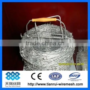 2 Strands 4 Point Galvanized Barbed Wire thumbnail-1