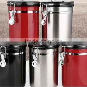 16-Ounce Coffee Vault, Stainless Steel 18/8 Canister thumbnail-5