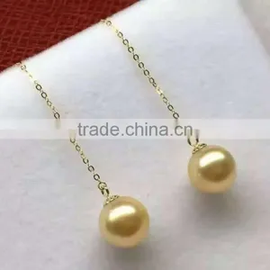Wholesale Fashion 18k Gold Latest Design of Pearl Earrings thumbnail-1