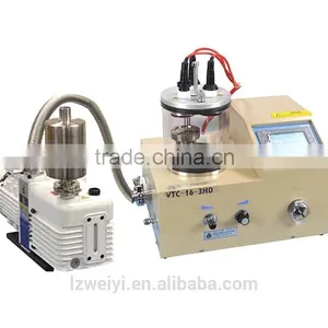 LAIZHOU WEIYI 3 Rotary Target Plasma Sputtering Coater w. Substrate Heater (500 C) Including 3 Targets - VTC-16-3HD thumbnail-1