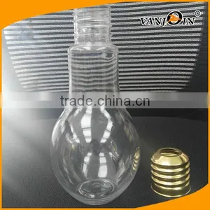 Food Grade 500ml Plastic Light Bulb Bottle With Screw Cap With Hole for Bubble Tea thumbnail-4