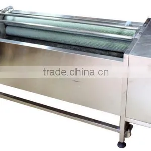 OULENO Potato Cleaning and Peeling Machine Large Roots Fruits and Vegetables Washing Peeling Machine Potato Carrot Cleaning and thumbnail-1