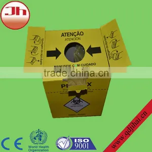 Made in China Surgical Rubbish Box/disposable Medical Safety Cardboard Box for Needles thumbnail-1