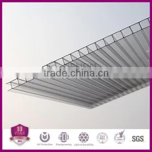 High Quality 4mm 6mm 8mm 10mm 2wall Clear Polycarbonate Sheet thumbnail-3