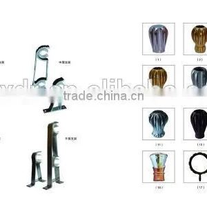 Powder Coated Colored Aluminium Curtain Rod Bracket thumbnail-3