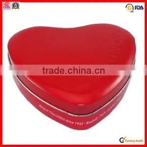 Red Heart Shape Wedding Gift Tin Boxes thumbnail-1