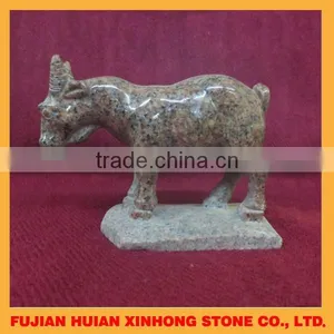 Red Granite Goat Stone Craft thumbnail-1