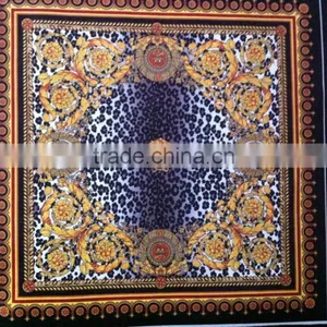 Italian Style Vanity Crown Leopard Wall Decoration/Barocco Leopard Classic Blue Velvet Home Decoration With Oil Painting Frame thumbnail-1