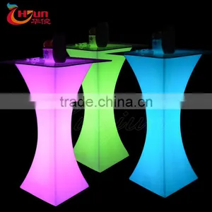 Commercial Bar Furniture Rechargable Battery Color Changing Led Bar Table thumbnail-1