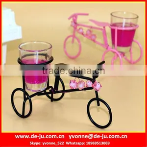 Black Bicycle Three Wheels Gel Candle Wedding Favors thumbnail-1