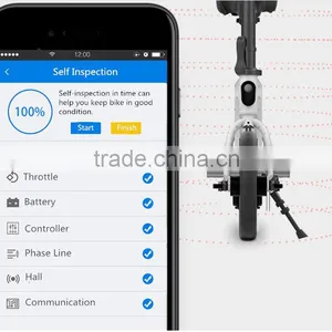 Mini Light Smart Mobile APP Control Electric Folding Bicycle, Colorful 36V 350W Aluminum Alloy 12inch Fold Electric Bicycle thumbnail-4