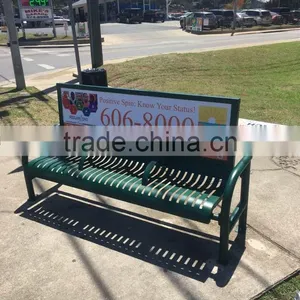 Steel Advertisement Bench thumbnail-1