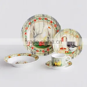 20pcs Ceramic Dinnerware Set With Christmas Design thumbnail-5