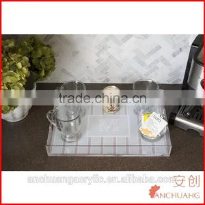 Clear Acrylic Tray With Customized Paper Insert on Bottom thumbnail-1
