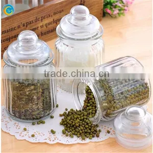 Clear Round Glass Container For Canning thumbnail-1