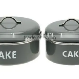 Set of 2 Metal Cake Bin thumbnail-1