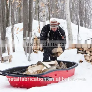 Plastic Heavy Duty Sled in Red Color thumbnail-4
