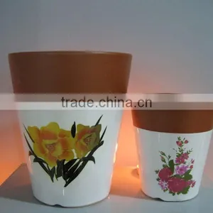Glaze Terracotta Flower Pot SN039 thumbnail-1