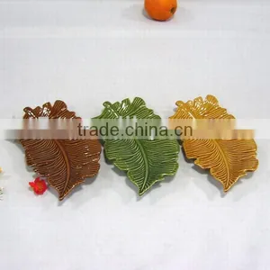 New Restaurant Ceramic Leaf Plate thumbnail-1