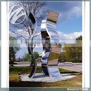 Stainless Steel Custom Large Modern Abstract Sculpture thumbnail-1