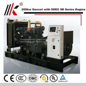 200 КВТ генераторная установка с дизельным двигателем SDEC SC9D310D2 250 КВА генераторная установка Цена дизельного генератора thumbnail-2