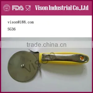 Round Stainless Steel Pizza Knife, Pizza Cutter, Pizza Wheel (SG36) thumbnail-1
