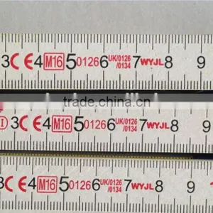 High Quality Brich Wood Ruler Yellow and White Coloer thumbnail-2