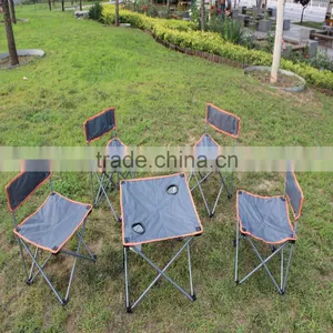 Wholesale Cheap Price Portable Armless Folding Camp Table Chair Set thumbnail-1