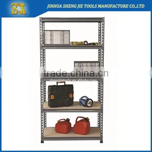 Painting Black Steel Storage Rack 5 Adjustable Shelves thumbnail-1
