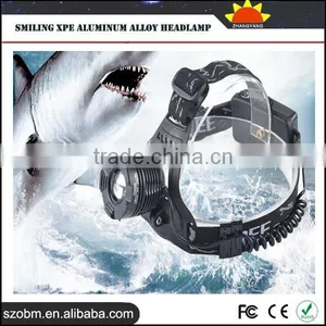 Rechargabel High Power Smiling XPE Aluminum Alloy Headlamp thumbnail-2