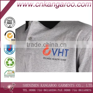 2016 Grey Printed Mercerized Cotton T-shirt thumbnail-4