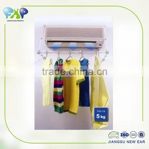 Home Accessories Plastic Multi-purpose Drying Racks Folding Telescopic Racks Wall Mounted Clothes Hanger Rack thumbnail-1