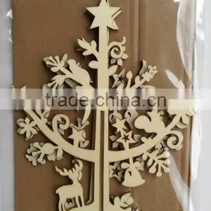 3d Laser Cut Wooden Toy Christmas Tree thumbnail-3