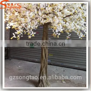 White Color Cherry Blossom Tree Mini Cherry Blossom Tree Branches Artificial Trees Cherry Blossoms thumbnail-5