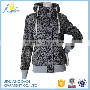Women Leopard Printed Winter Coat thumbnail-1