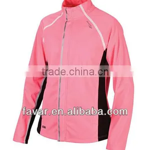 Outdoor Waterproof Ladies Pink Hooded Softshell Jacket thumbnail-1