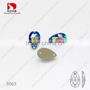 Wholesale Tear Drop Sew on Rhinestone,bulk Sold Crystals for Dresses/jewelry/shoes/bags Decoration thumbnail-2