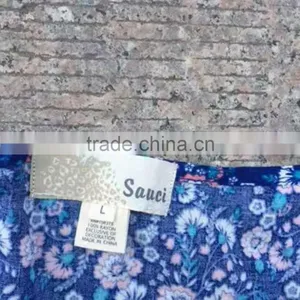Women Excess Stock Lots Full Print 100%rayon Cheap Jumpsuit thumbnail-5