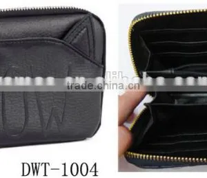 Lady New Popular PU Leather Hot Wallet With Cat Pouch thumbnail-1