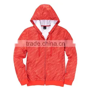 Blank Zip up Hoodie Orange Hoody Sweatshirt Waterproof Hoodies thumbnail-5