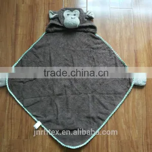 Monky Cotton Animal Baby Towel With Hood,custom Baby Hooded Towel thumbnail-2