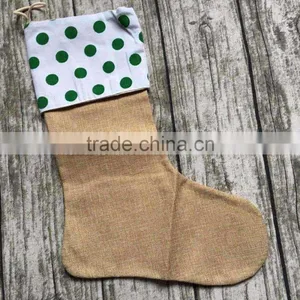 Burlap Christmas Stockings Christmas Gift Bag Christmas Tree Decoration Socks Linen thumbnail-4